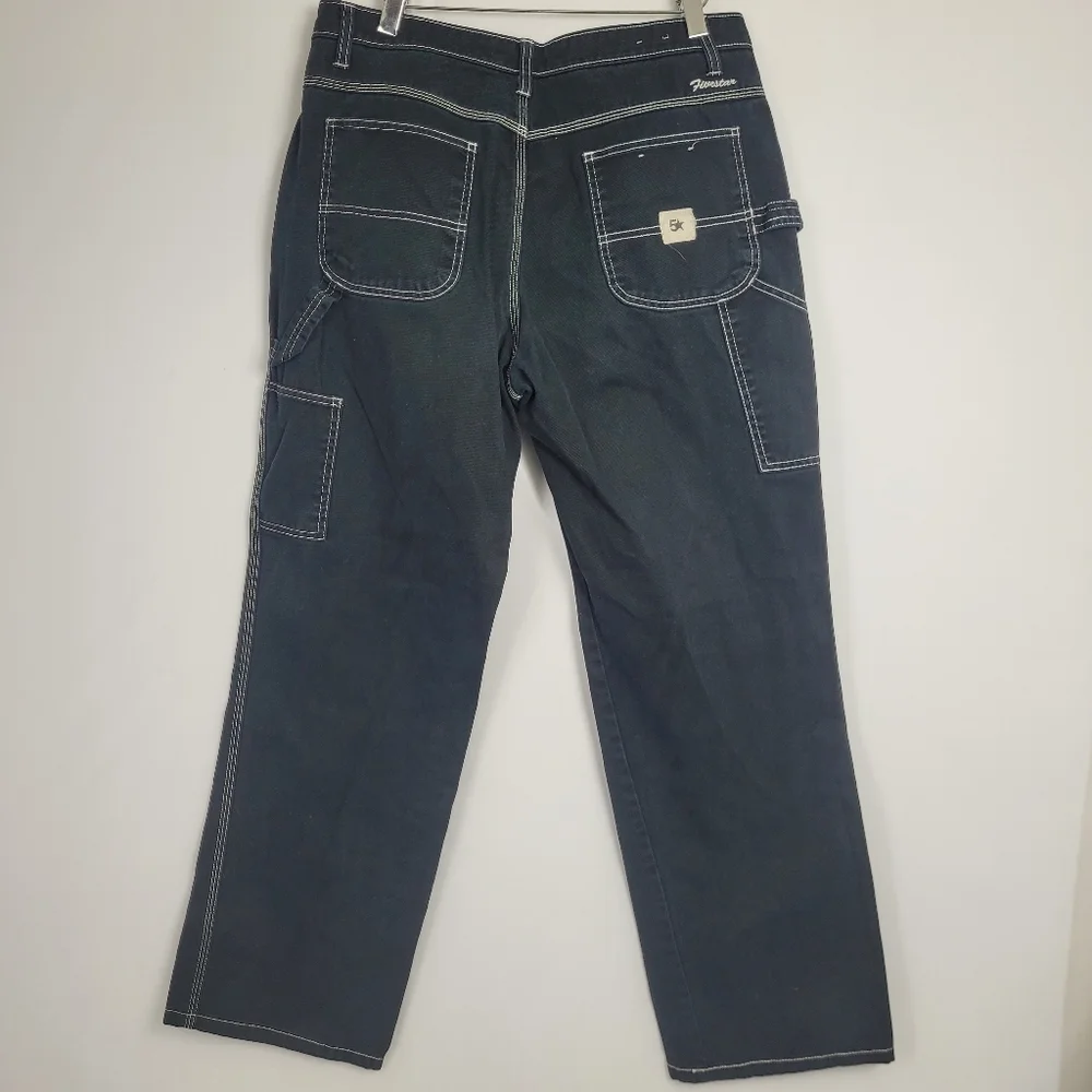 Fivestar General California Carpenter Black With White Stitching Size 11 / 30